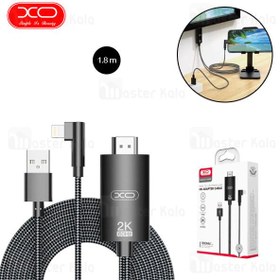 تصویر کابل لایتنینگ به اچ دی ام آی 1.8 متری ایکس او Xo GB008 HDMI To Lightning USB HD Adapter Cable Xo GB008 HDMI To Lightning USB HD Adapter Cable