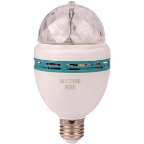 تصویر لامپ رقص نور گردان Rotating Lamp 3W E27 ا LED 3W LED Full Color Rotating lamp LED 3W LED Full Color Rotating lamp