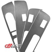 تصویر کاور قابهای شیشه بالابر سمند سورن و سورن پلاس - کربن نقره ای - کد 10790 