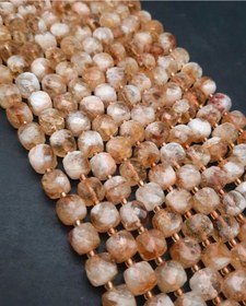 تصویر ریسه سنگ سیترین مدل مکعب 