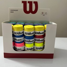 تصویر پک ۶۰ عددی اورگریپ ویلسون کارتنی - مشکی Wilson overgrip 60pics