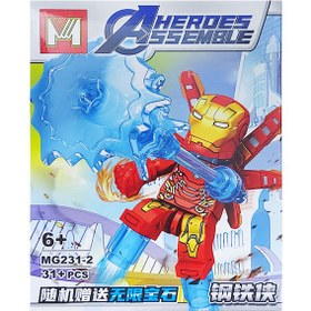 تصویر ساختنی ام دبلیو مدل مرد آهنی Iron-Man کد MG231-2 