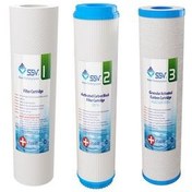 تصویر فیلتر دستگاه تصفیه آب اس اس وی مدل آنتی باکتریال بسته 3 عددی 