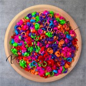 تصویر حلقه پا پلاک کبوتر شماره دار بسته ۱۰۰ عددی 