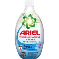 تصویر تمیز کننده ماشین لباسشویی بریتانیایی آریل لنور ARIEL Lenor Washing Machine Cleaner ضد باکتری و رسوب 250 میل 