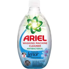 تصویر تمیز کننده ماشین لباسشویی بریتانیایی آریل لنور ARIEL Lenor Washing Machine Cleaner ضد باکتری و رسوب 250 میل 