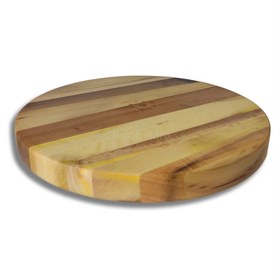تصویر قیمت و خرید سینی چوبی گرد بدون دسته 35 سانتی مدل T0120 - چوبی سرا 
