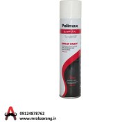 تصویر اسپری رنگ روغنی سفید براق پلی مکس 