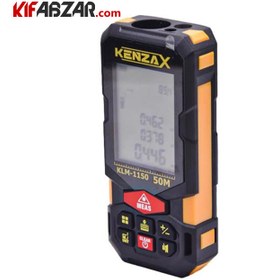 تصویر متر لیزري 50متري برند کنزاکس KLM-1150 50 meter laser meter with rechargeable Kenzax brand KLM-1150 battery