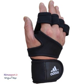 Adidas gym gloves discount with wrist support