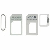 تصویر کیت تبدیل سیم کارت نوسی مدل NOOSY ا NOOSY nano to All Sim Card Adapter NOOSY nano to All Sim Card Adapter