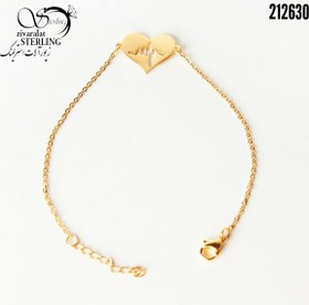 تصویر دستبند زنانه طرح طلا کد: 3126 