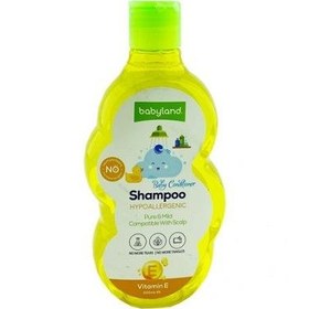 تصویر شامپو نرم کننده بچه حاوی عصاره اسطوخودوس بیبی لند 200 میل Babyland Hypoallergenic Lavender Extract Shampoo 200 Ml