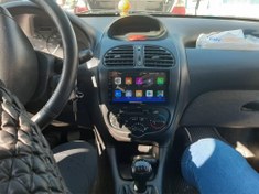 تصویر مانیتور اندروید فابریک پژو 206 سایز 7 اینچ Peugeot 206 factory Android monitor size 7 inches