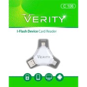 تصویر رم ریدر موبایل همه کاره Verity C-106 Verity C-106 I-Flash Device Card Reader