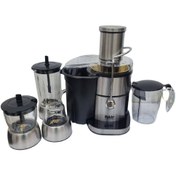 تصویر آبمیوه گیری فکر مدل KF956 چهار کاره ۵ سرعته با تیغه طلایی + هدیه دار 