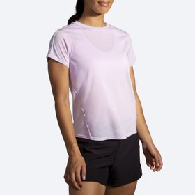 تصویر تیشرت ورزشی زنانه بروکس Brooks short sleeve ارکیده 