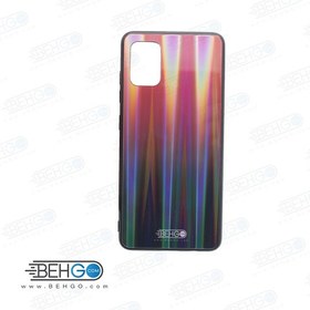 تصویر قاب A51 کاور لیزری رنگی محافظ قاب سامسونگ گلگسی ا51 مدل لیزری گوشی Tempered Glass Laser Case Samsung galaxy A51 / A 51 