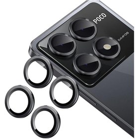 تصویر محافظ لنز دوربین گوشی پوکو X6 Pro مدل تکی Ring Camera Lens Protector For Xiaomi Poco X6 Pro 5G