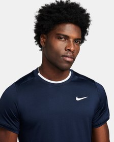 تصویر تی شرت تنیس مردانه نایک NikeCourt Advantage Dri-FIT- سرمه ای 