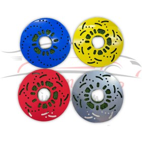 تصویر صفحه پشت رینگ رنگی - زرد 