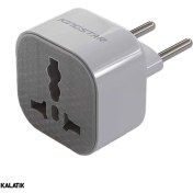 تصویر تبدیل دیواری کینگ استار مدل KW170 اصلی King Star KW170 Universal Power Plug Adapter