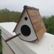 تصویر آشیانه پرنده چوبی دستساز کد15 