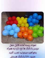 تصویر ریسه بادکنک آماده نصب 