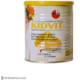 تصویر پودر کیدویت دخترانه 300 گرمی ویتاپی Kidvit For Girls 300 g Vitap