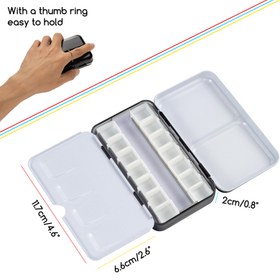 تصویر پالت فلزی نیم قرص آبرنگ میدن - کد PLM-4039 