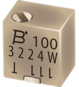 تصویر 3224X-1-103E | Trimmer Resistors - SMD 4mm 10Kohms 10% Square Cermet Sealed 
