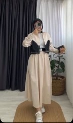 تصویر دامن کتان بلند ترک 