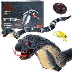 تصویر ربات اسباب بازی مار کبرا کنترلی شارژی REMOTE CONTROLLED COBRA SNAKE_اسباب بازی 