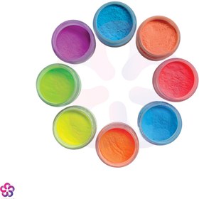 تصویر رنگ پودری شب تاب رنگی 