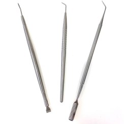 تصویر قلم لیفت مژه و ابرو دو سر فلزی سیلور 