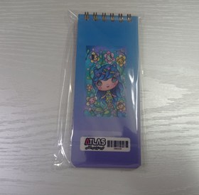 تصویر دفترچه یادداشت TO DO LIST طرح دختری با موهای آبی 