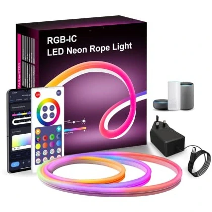 خرید و قیمت نوار نور نئون هوشمند UanTii Tuya WIFI DIY نوار LED نئون ضد ...