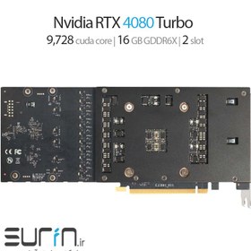 تصویر کارت گرافیک انویدیا Nvidia GeForce RTX 4080 Turbo 16GB 2-slot for server 