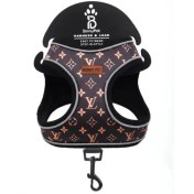 تصویر قلاده هارنس سگ همراه با لید مدل چاپی 