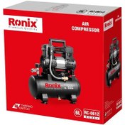 تصویر کمپرسور باد رونیکس مدل RC.0612 ظرفیت ۶ لیتر بدون روغن 