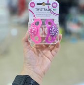 تصویر پستونک دو عددی تویست شیک بنفش و سرخابی برای شش ماه 