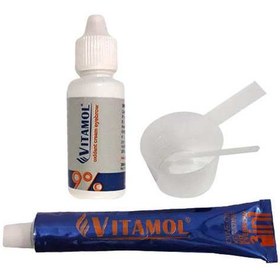 تصویر کیت رنگ ابرو ویتامول Vitamol رنگ بلوند متوسط شماره B1 حجم 30ml 