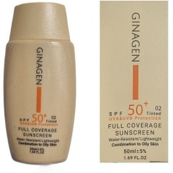 تصویر کرم ضد آفتاب رنگی02 spf50ژیناژن 