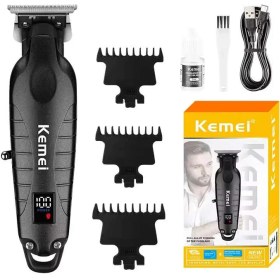 تصویر ماشین اصلاح خط زن‌ ، صفر زن کیمی مدل Kemei Km-2293 مقاوم در برابر آب 