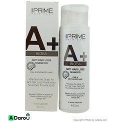 تصویر شامپو ضد ریزش و تقویت کننده پریم مدل A+ Bioba حجم 250 میلی لیتر Prime A+ Bioba Anti Hair Loss Shampoo 250