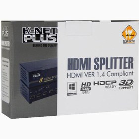 تصویر اسپلیتر ۲ پورت HDMI کی نت پلاس KP-SPHD1402 