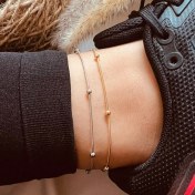 تصویر پابند زنانه توپکی استیل رنگ ثابت بدون حساسیت - ۱۲ / ۱۲ 