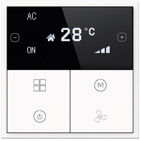 تصویر کلید KNX هوشمند HDL Tile Series OLED Thermostat 
