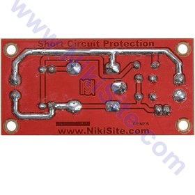 تصویر مدار محافظ اتصال کوتاه به کمک رله ولتاژ مستقیم 