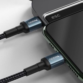 تصویر کابل شارژ گوشی موبایل تایپ سی به تایپ سی یسیدو مدل CA-79 